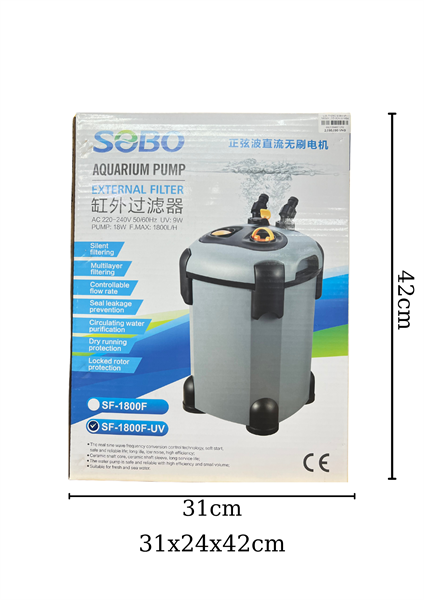 LỌC THÙNG SOBO SF- 1800UV , CÓ ĐÈN UV
