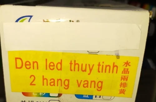 Đèn led XML 80cm vàng 2 hàng đèn