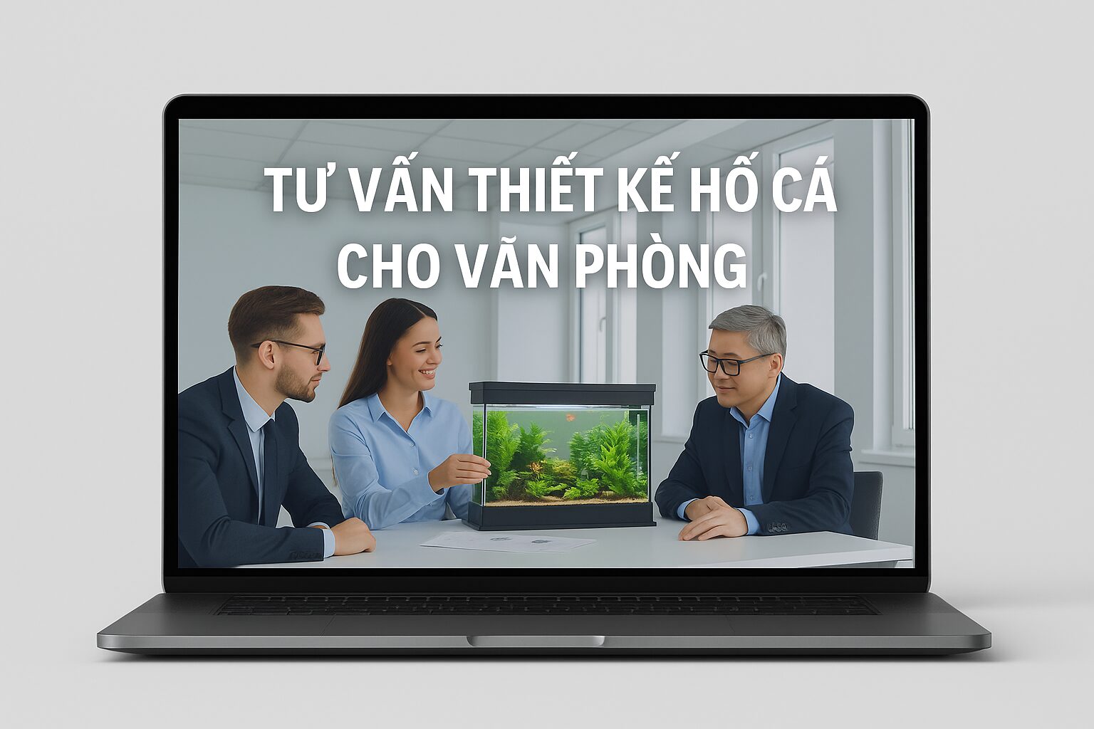 Tư vấn thiết kế hồ cá cho văn phòng
