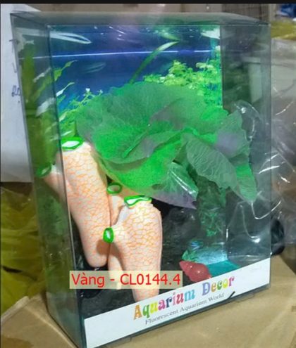 Hải quỳ lụa viền (Xanh lá) - Nắp ấm (Vàng) - CL0144.4 - Cái