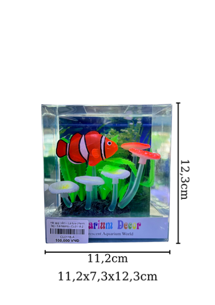 Hải quỳ nấm - Lá tưa (Xanh lá) - Cá Nemo - CL0118.2 - Cây