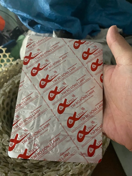 Tim bò đông lạnh - Vỉ