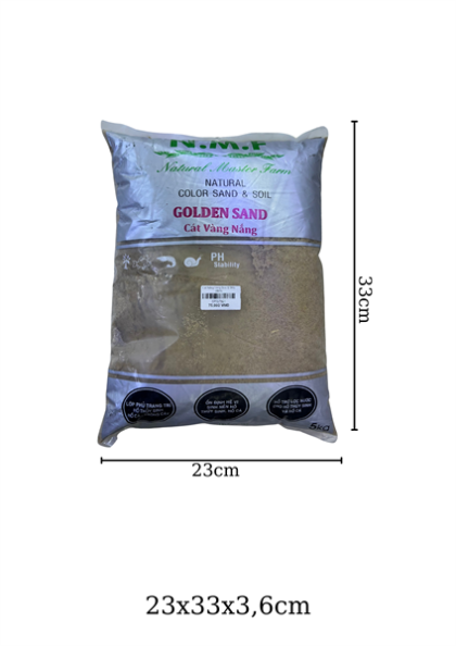 Cát Nắng Vàng trải nền hồ thủy sinh Size S 5KG