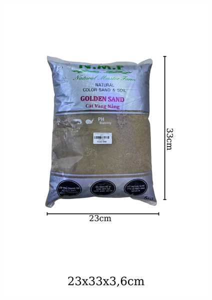 Cát Nắng Vàng trải nền hồ thủy sinh Size S 5KG
