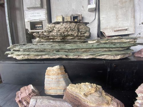 đá trầm tích vân lụa TÁC PHẨM