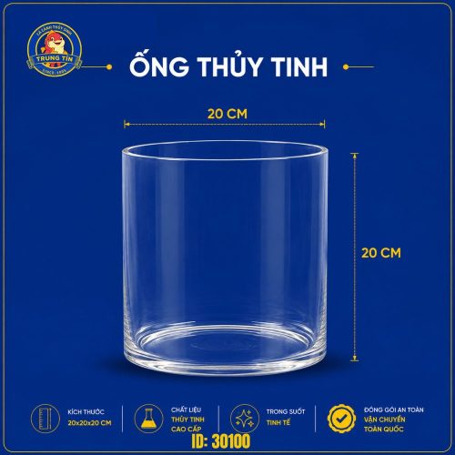 Ống thủy tinh nuôi cá cảnh để bàn